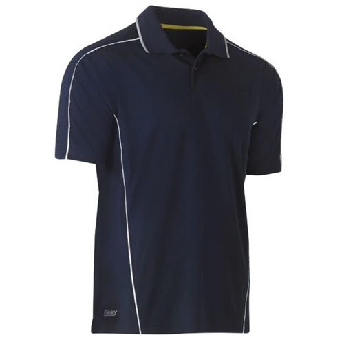 Bisley Cool Mesh Polo Shirt with Reflective Piping