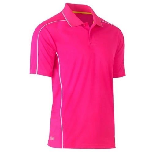 Bisley Cool Mesh Polo Shirt with Reflective Piping