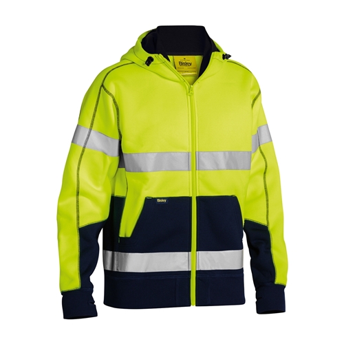 Bisley Taped Hi Vis Fleece Hoodie