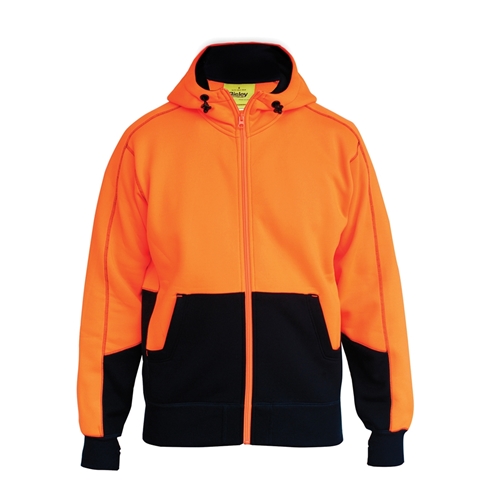 Bisley Hi Vis Fleece Hoodie