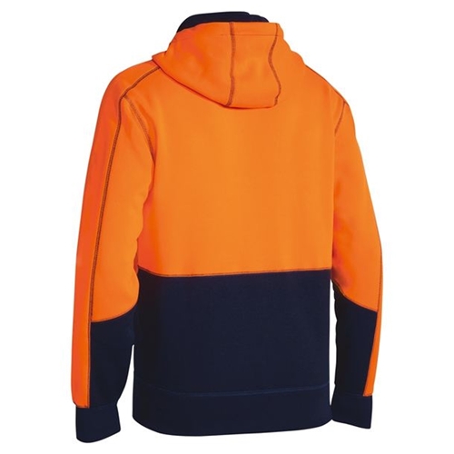 Bisley Hi Vis Fleece Hoodie