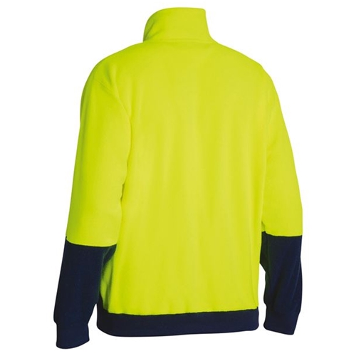 Bisley 2 Tone Hi Vis 1/4 Zip Polar Fleece