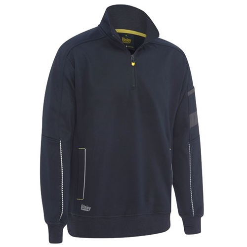 Bisley Work Fleece 1/4 Zip Pullover with Sherpa Lining