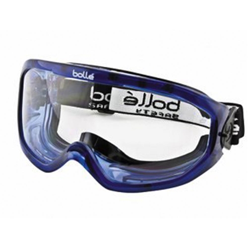 Bollé Safety Blast Indirect Vents Safety Goggle AS/AF Med Impact Clear Lens