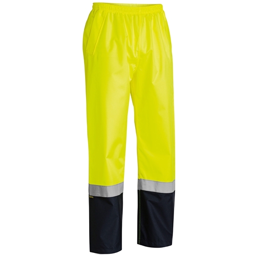 Bisley Taped Two Tone Hi-Vis Shell Rain Pant