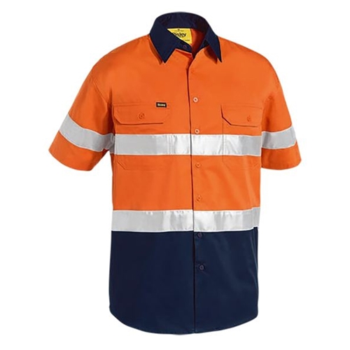 Bisley Taped Two Tone Hi Vis Cool Lightweight S/S Shirt