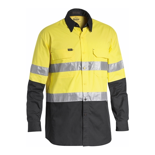 Bisley 3M Taped Hi Vis 2 Tone X Airflow Ripstop Shirt