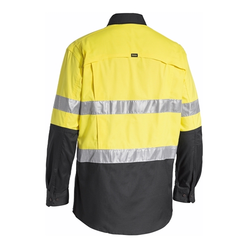Bisley 3M Taped Hi Vis 2 Tone X Airflow Ripstop Shirt