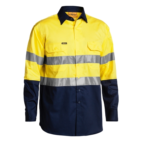 Bisley 3M Taped Two Tone Hi Vis Cool Lightweight Shirt