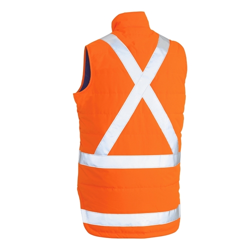 Bisley X Taped Hi Vis Puffer Vest