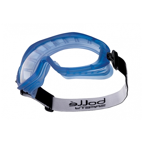 Bollé Safety Atom Blue TPR Frame Goggle Top Vent Closed