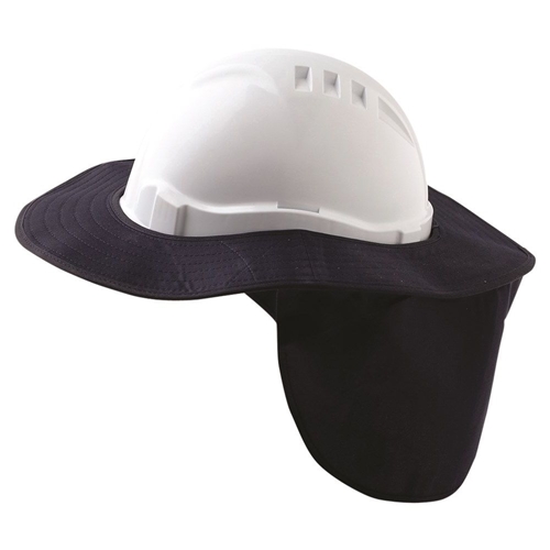 Pro Choice Detatchable Hard Hat Brim with Neck Flap - Blue