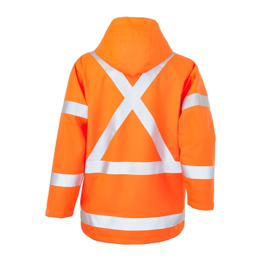 Kunparrka TTMC HI-Vis Hooded Taped Rain Jacket