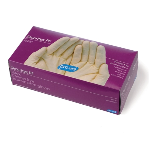 ro-Val Securitex PF Latex Exam Gloves (Bx 100)