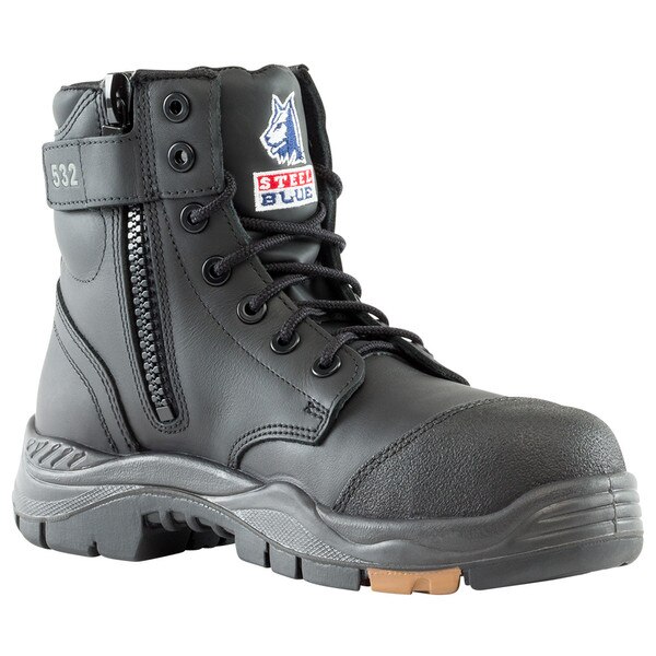 Steel Blue Argyle Zip Composite Toe Safety Boots w/ Scuff Cap 317532