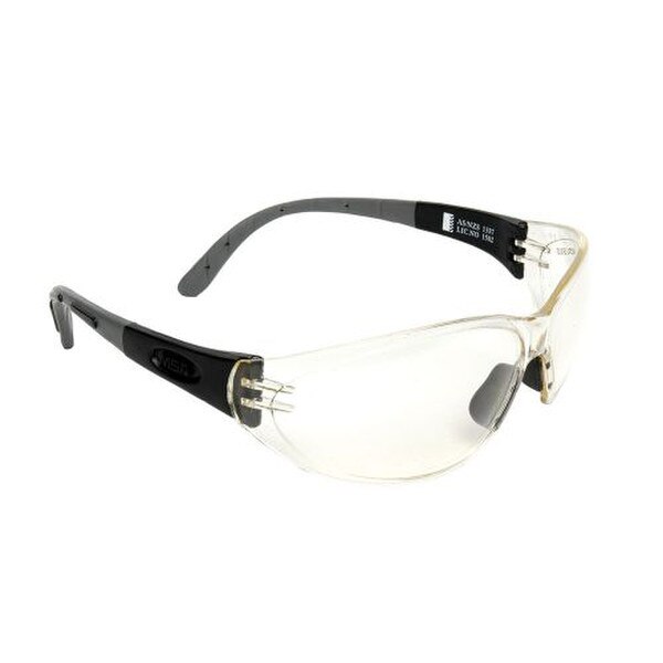 MSA 762267BCF Arctic Gold Safety Glasses Black Frame AntiFog/Anti