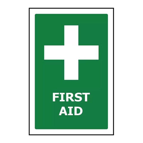 PVC Sign, First Aid 450x300mm