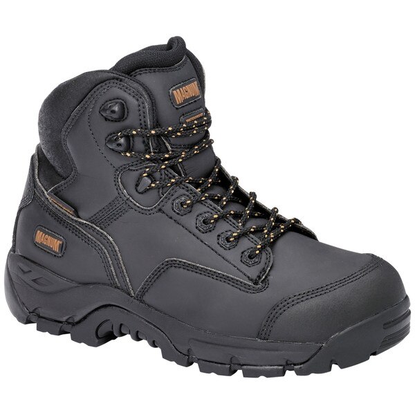 MAGNUM Womens Precision Max Black Zip Sided Waterproof Safety Boots