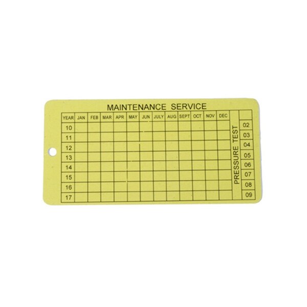 Fire Extinguisher Service Tags