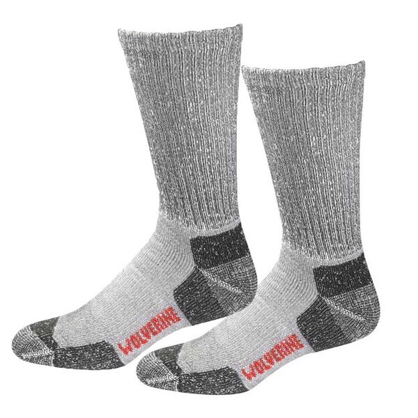 Wolverine Safety Toe Moisture Wicking Crew Socks (Pk2)